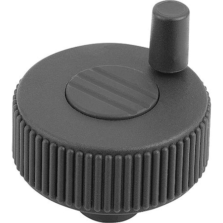 Kipp Knurled Wheels, Style M, with cross hole and grub screw, inch K0262.11CM